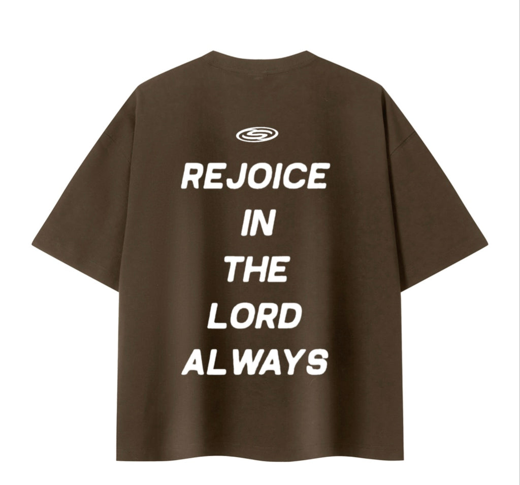 [ JOY ] BOXY SIFTED TEE “ CLAY ”