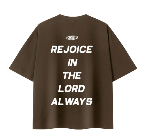 [ JOY ] BOXY SIFTED TEE “ CLAY ”