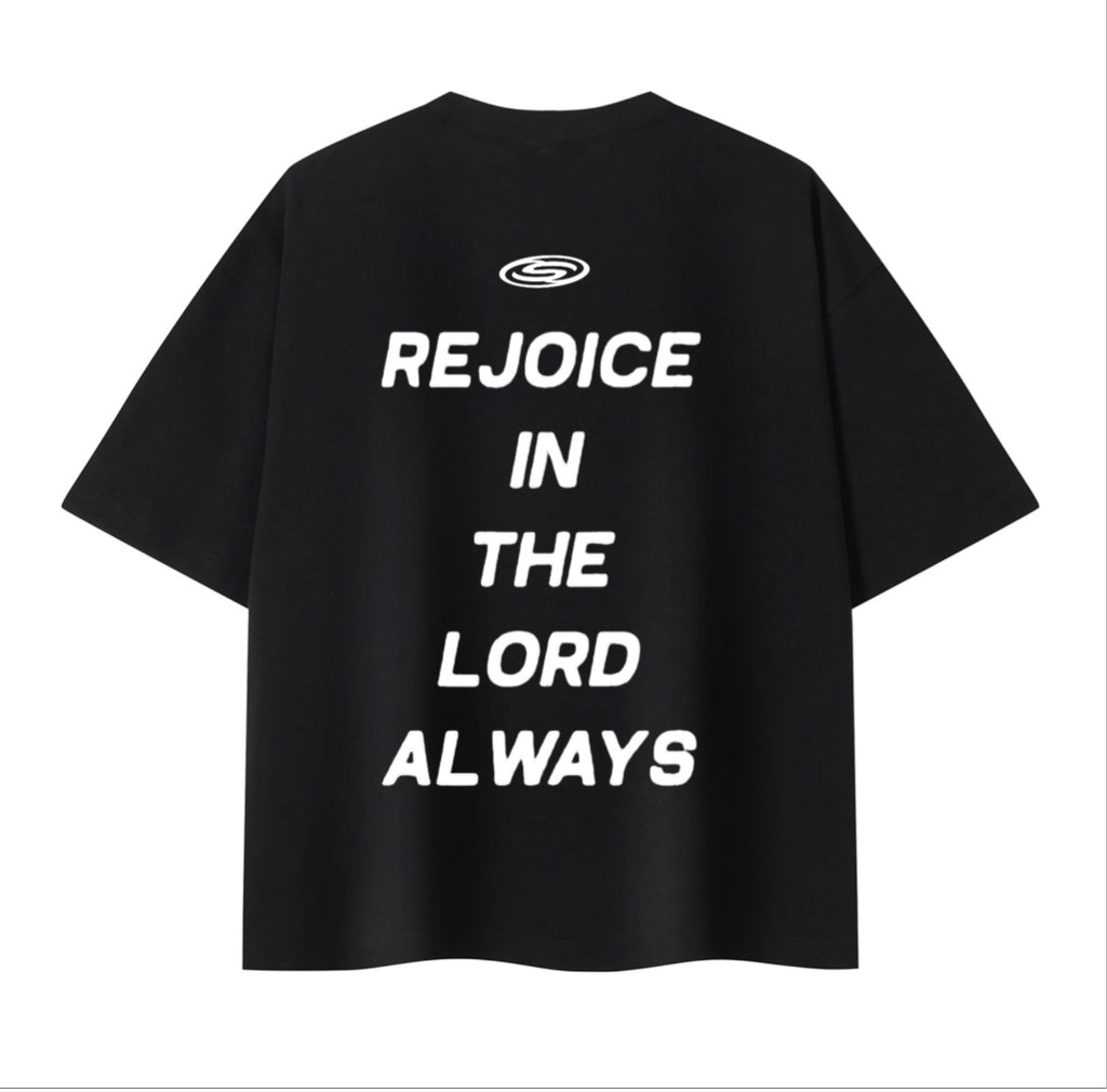 [ JOY ] BOXY SIFTED TEE  “ONYX ”
