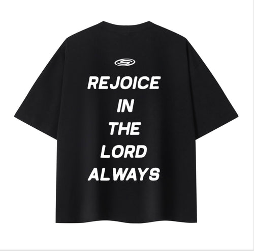 [ JOY ] BOXY SIFTED TEE  “ONYX ”