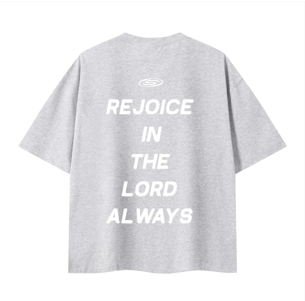 [ JOY ] BOXY SIFTED TEE “CLOUD GRAY”