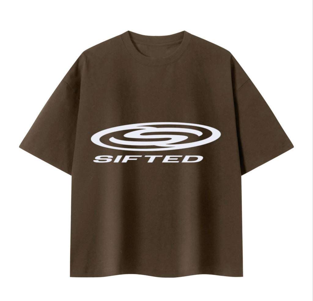 [ JOY ] BOXY SIFTED TEE “ CLAY ”