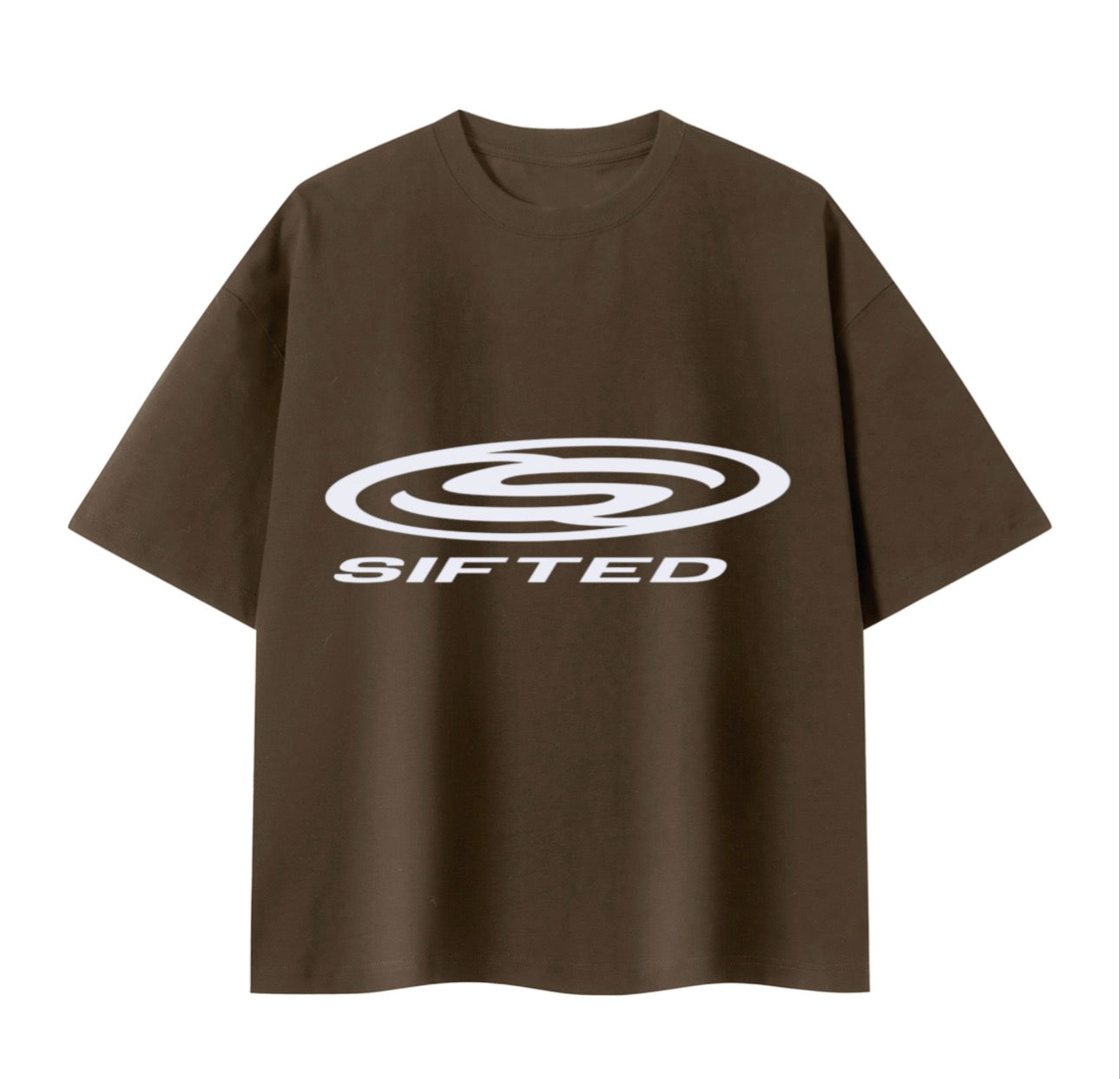 [ JOY ] BOXY SIFTED TEE “ CLAY ”